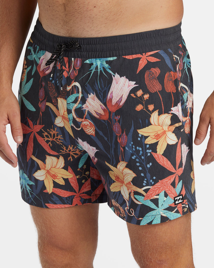 Good Times Layback 16" Swim Trunks - Asphalt