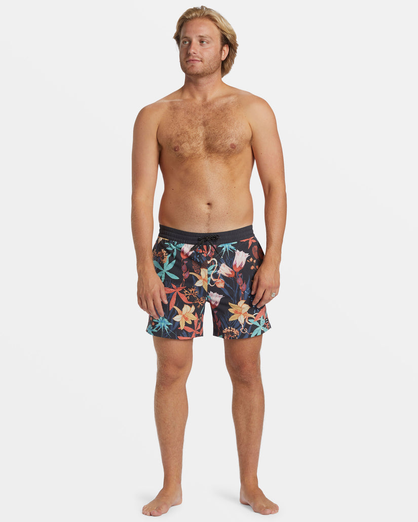 Good Times Layback 16" Swim Trunks - Asphalt