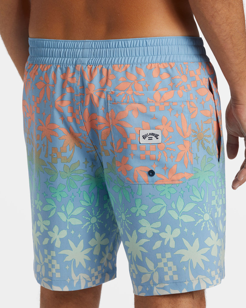 Good Times Layback 16" Swim Trunks - Coastal Blue