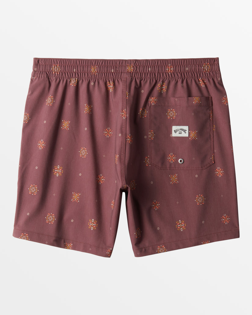 Good Times Layback 16" Swim Trunks - Dusty Red