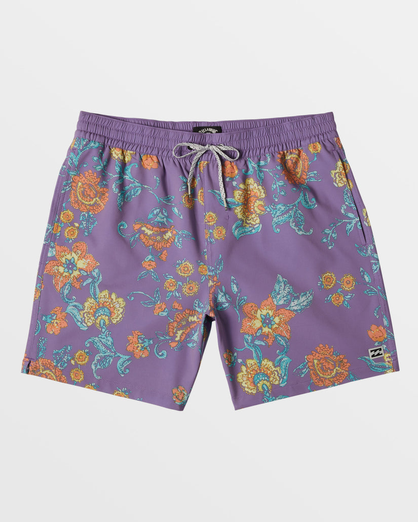 Good Times Layback 16" Swim Trunks - Dusty Purple