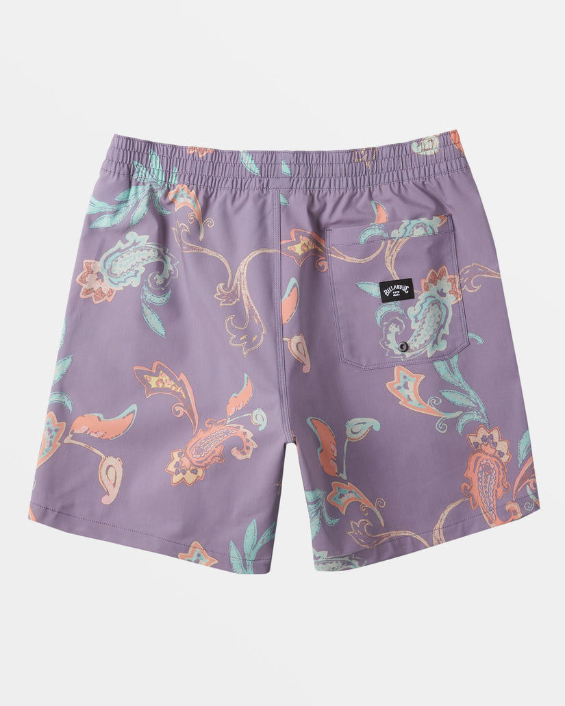 Good Times Layback 16" Swim Trunks - Purple Ash