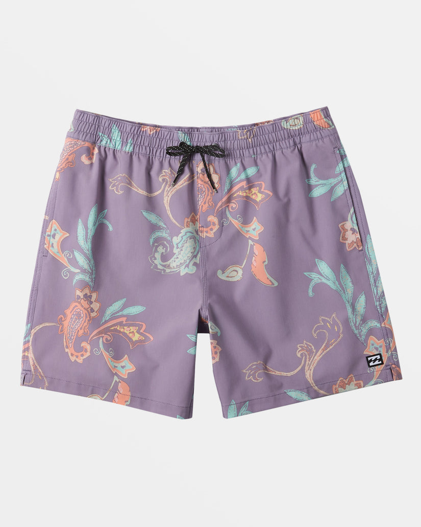 Good Times Layback 16" Swim Trunks - Purple Ash