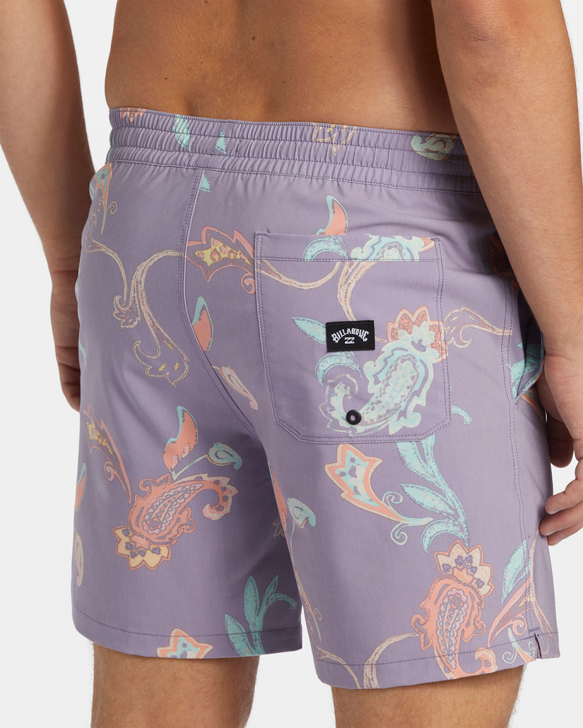 Good Times Layback 16" Swim Trunks - Purple Ash