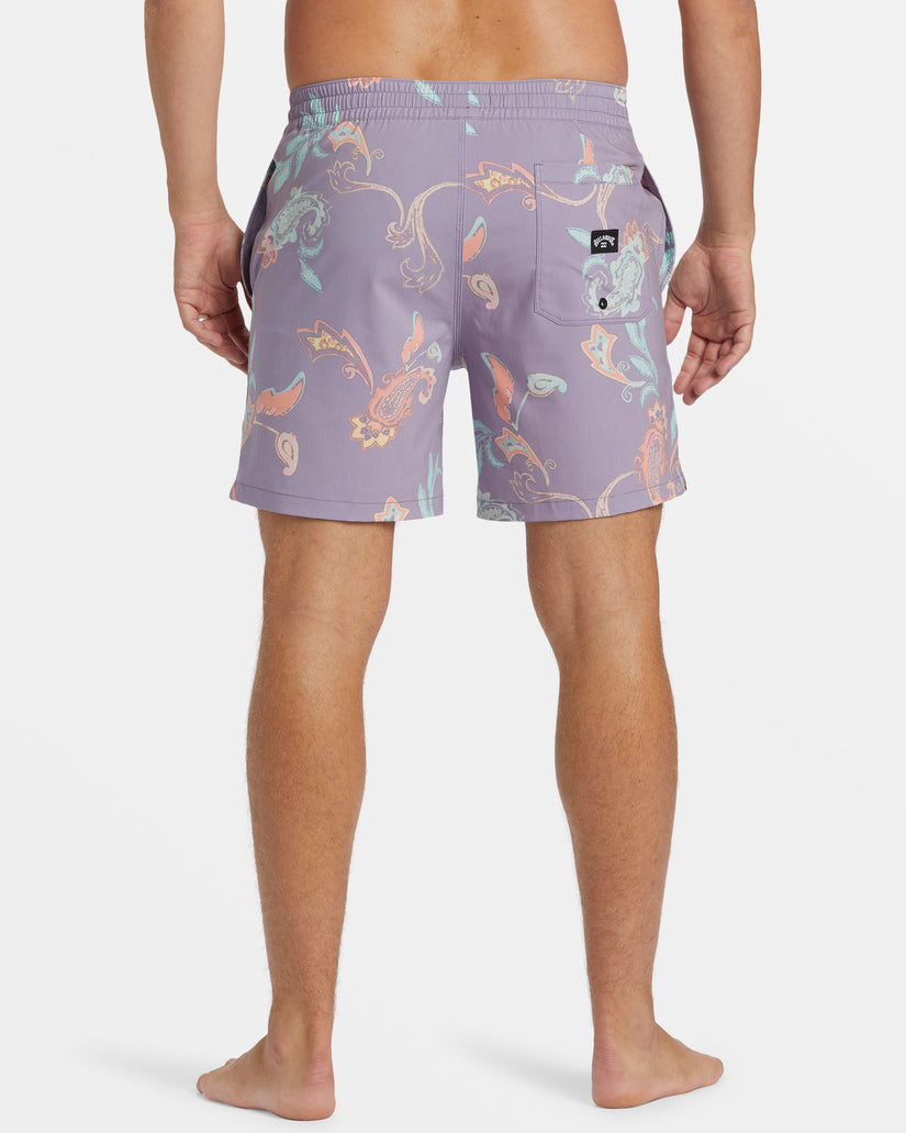 Good Times Layback 16" Swim Trunks - Purple Ash