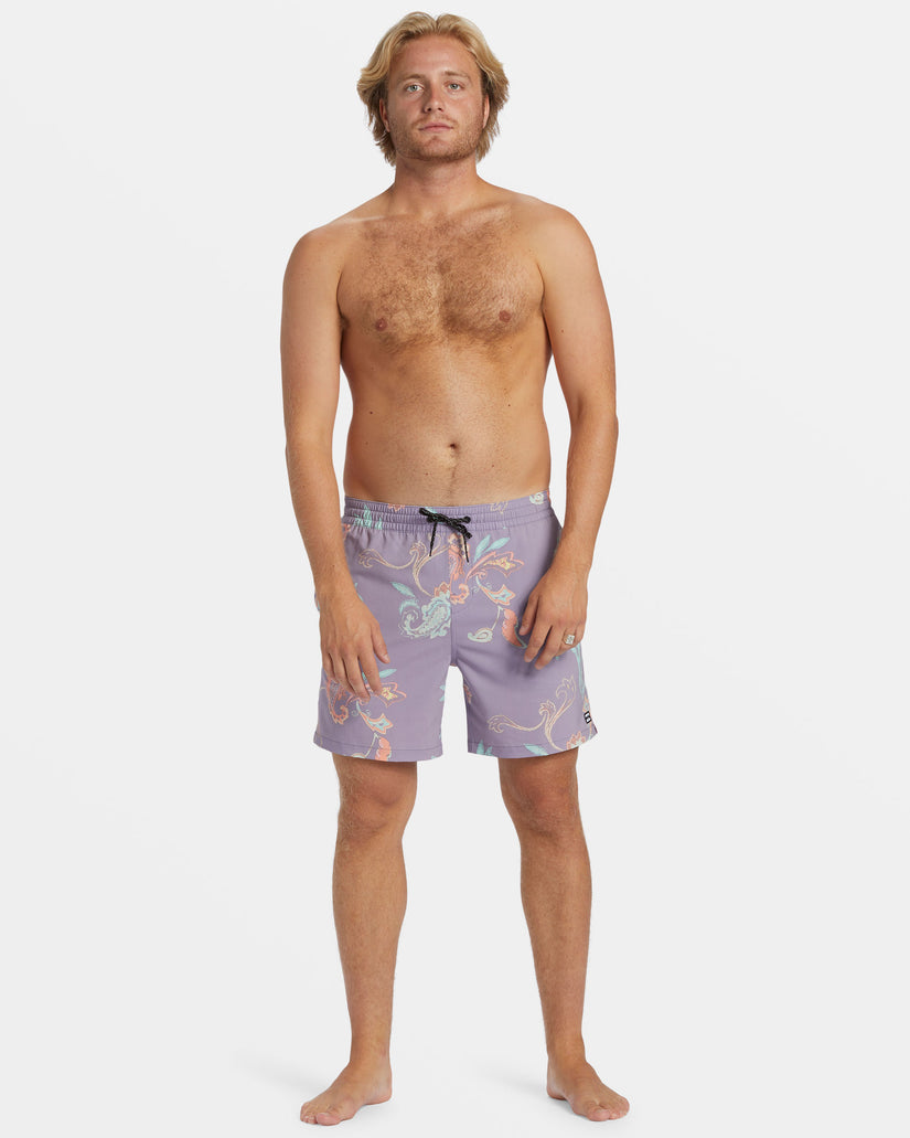 Good Times Layback 16" Swim Trunks - Purple Ash