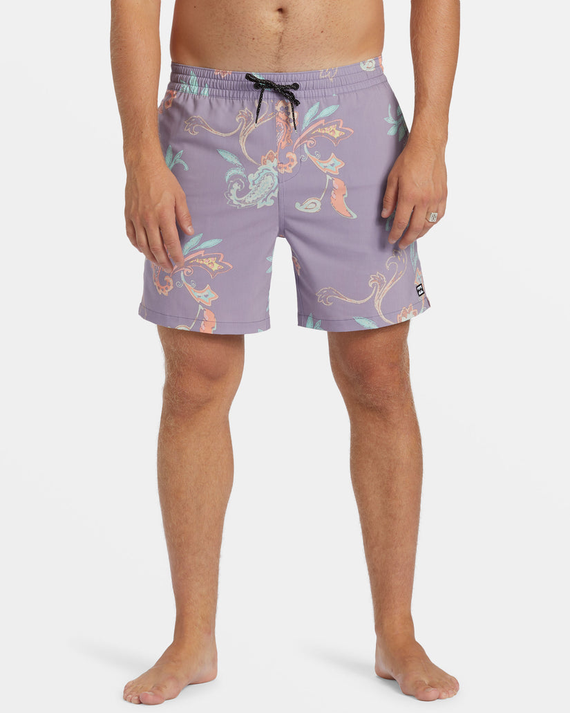 Good Times Layback 16" Swim Trunks - Purple Ash