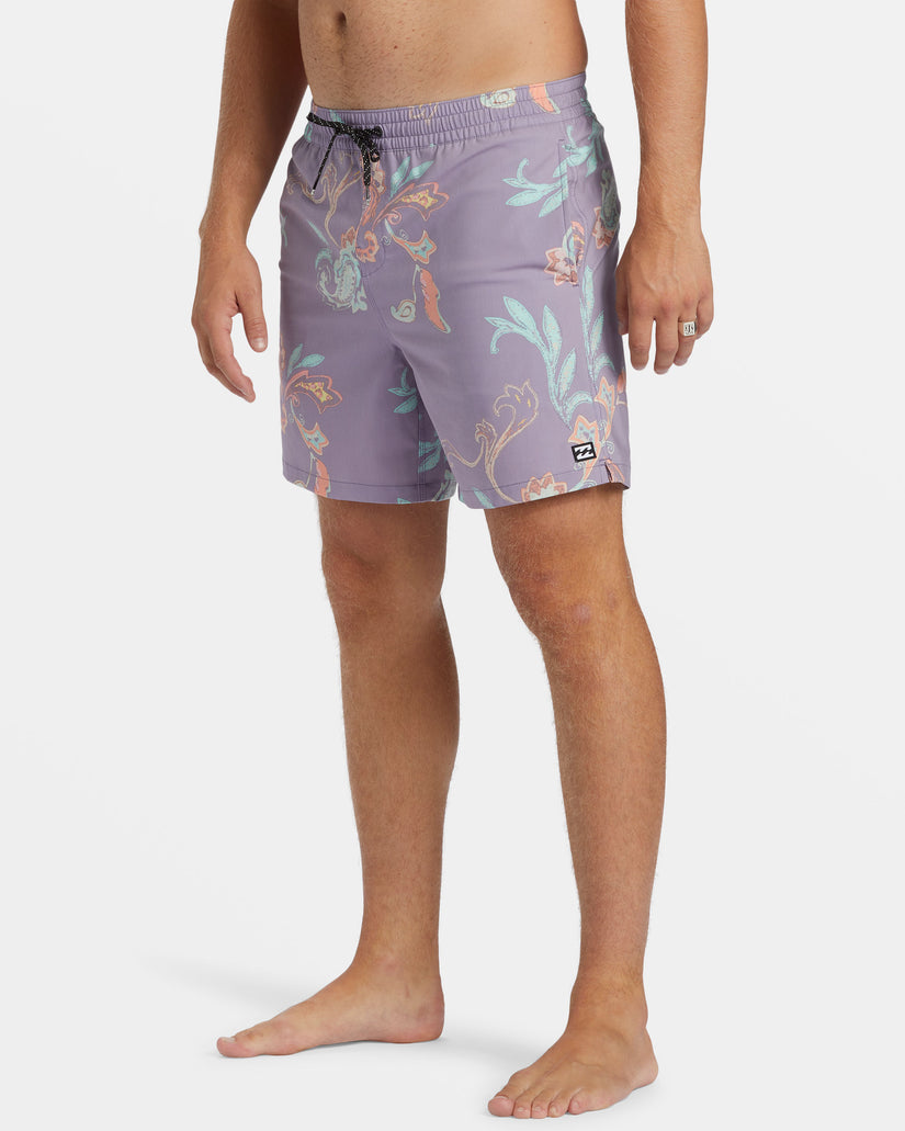 Good Times Layback 16" Swim Trunks - Purple Ash