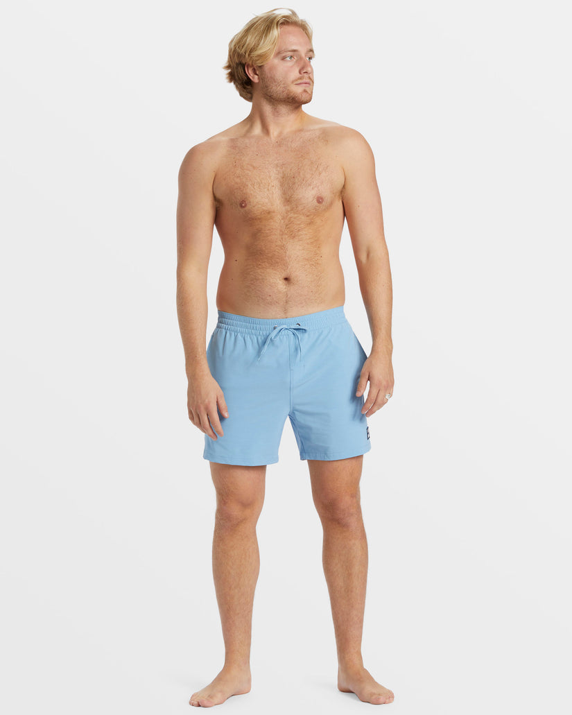 Every Other Day Layback 16" Swim Trunks - Blue Wash