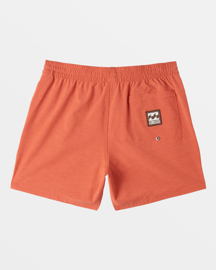 Every Other Day Layback 16" Swim Trunks - Dusty Red