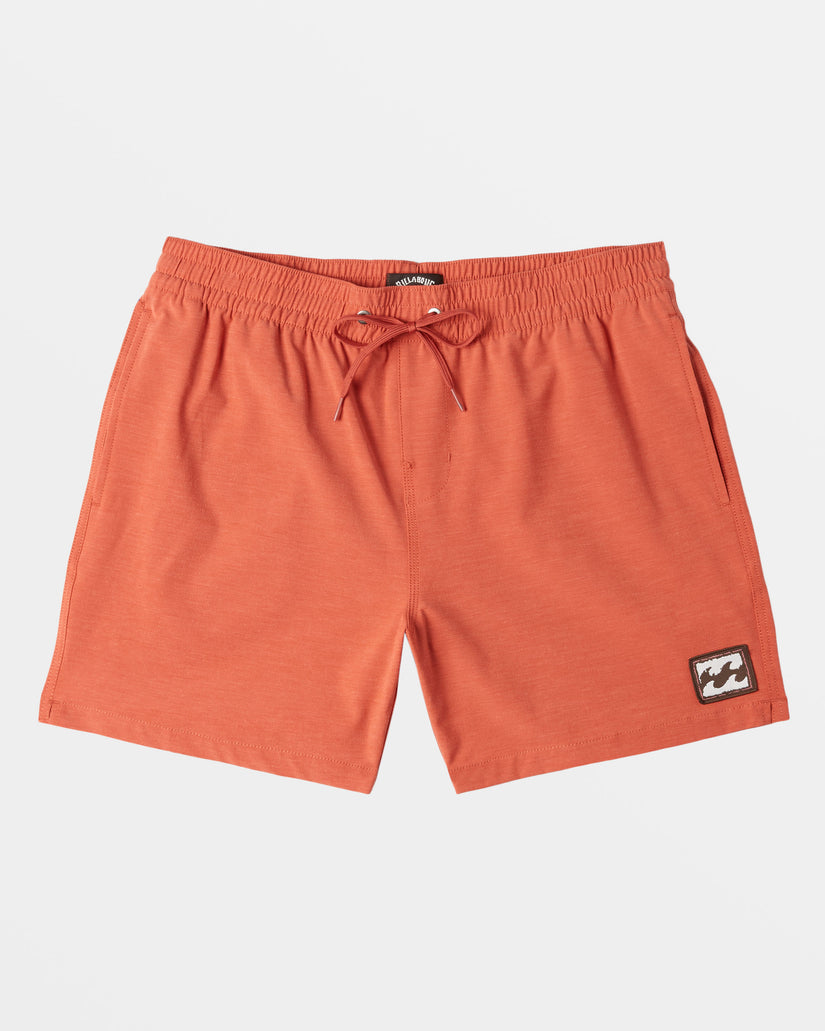 Every Other Day Layback 16" Swim Trunks - Dusty Red