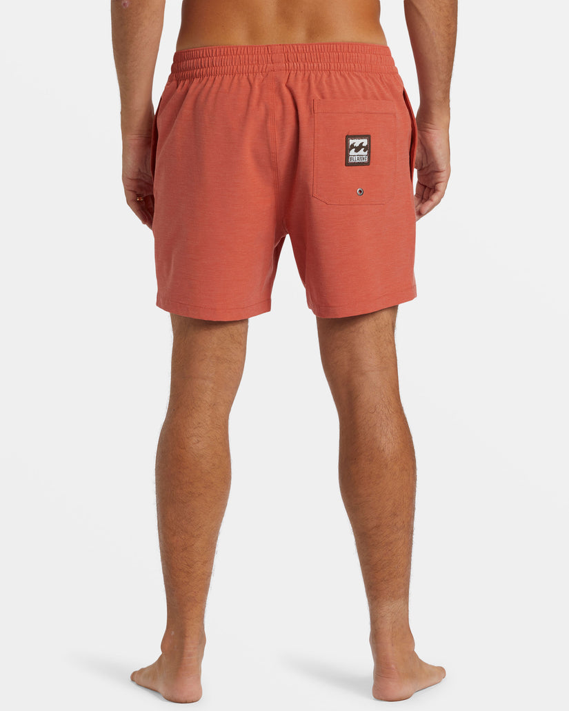 Every Other Day Layback 16" Swim Trunks - Dusty Red