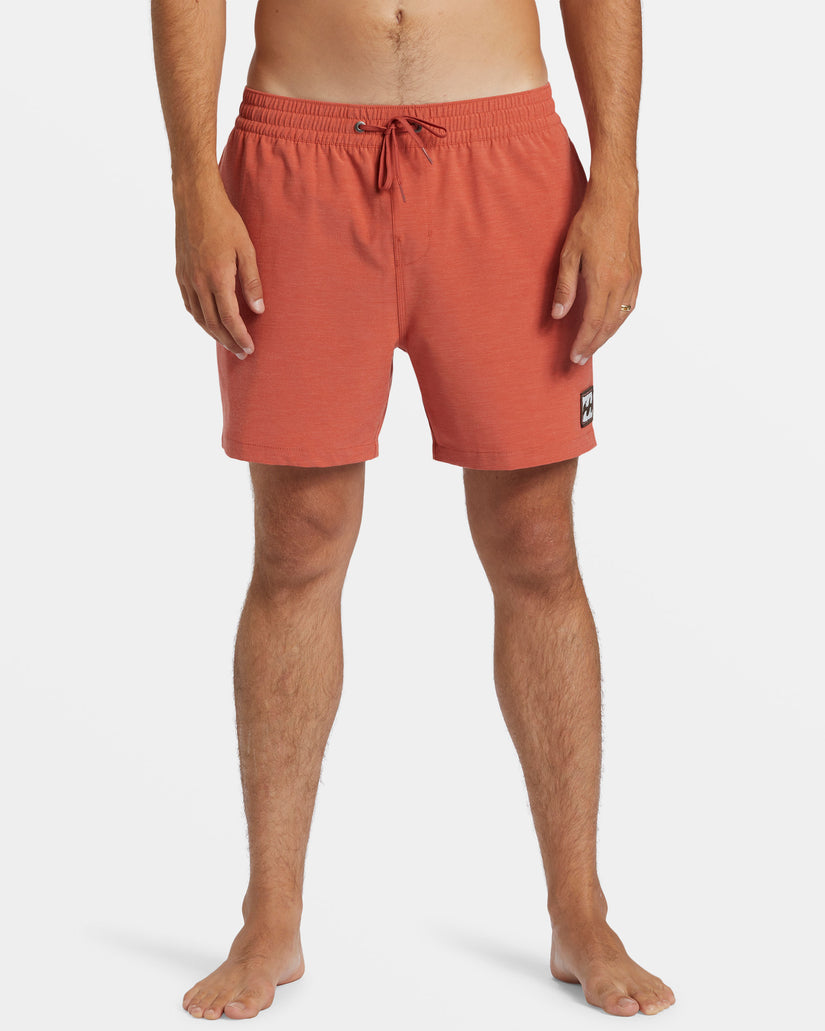 Every Other Day Layback 16" Swim Trunks - Dusty Red