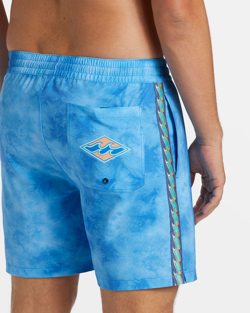 D Bah Layback 17" Swim Trunks - Blue Wash