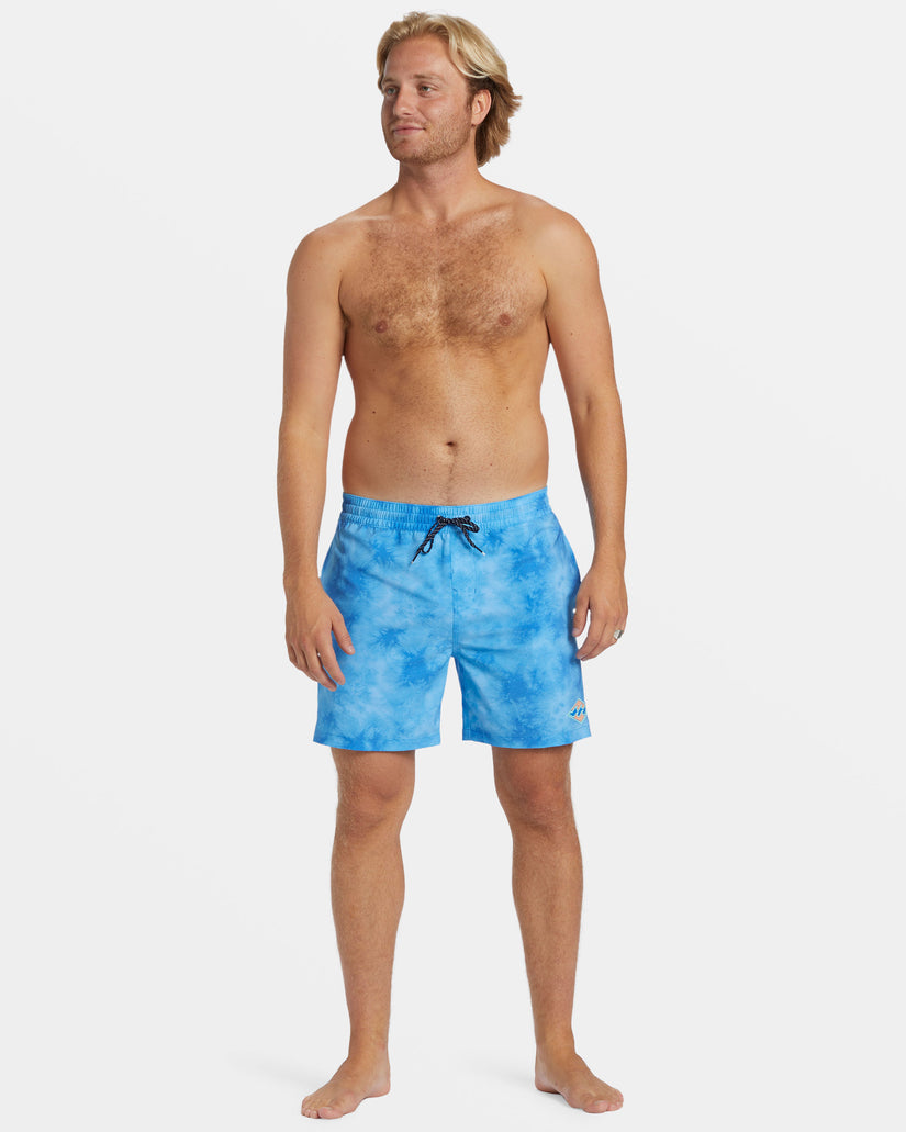 D Bah Layback 17" Swim Trunks - Blue Wash