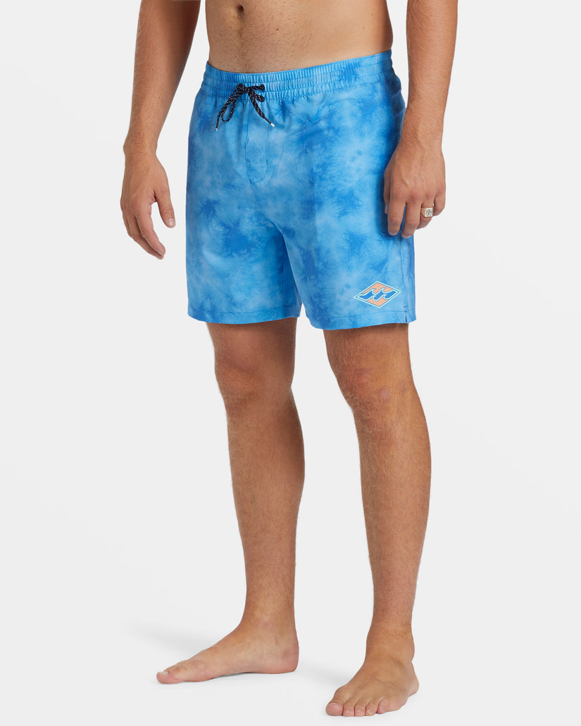 D Bah Layback 17" Swim Trunks - Blue Wash