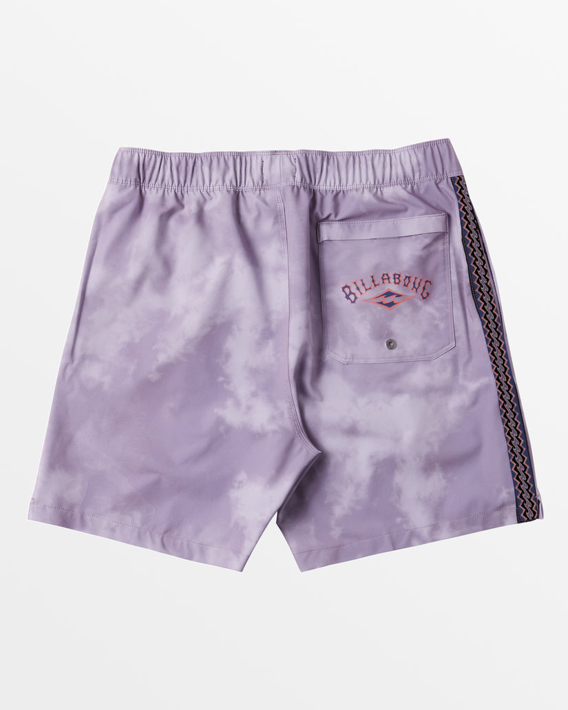 D Bah Layback 17" Swim Trunks - Purple Ash