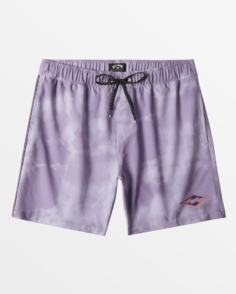 D Bah Layback 17" Swim Trunks - Purple Ash