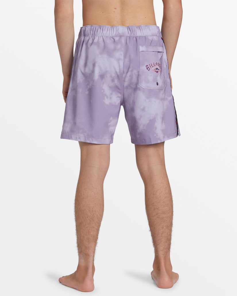 D Bah Layback 17" Swim Trunks - Purple Ash