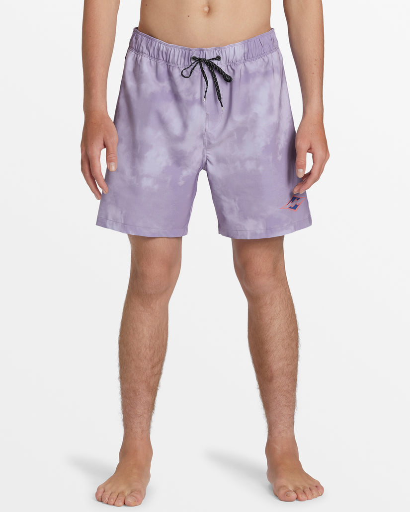 D Bah Layback 17" Swim Trunks - Purple Ash