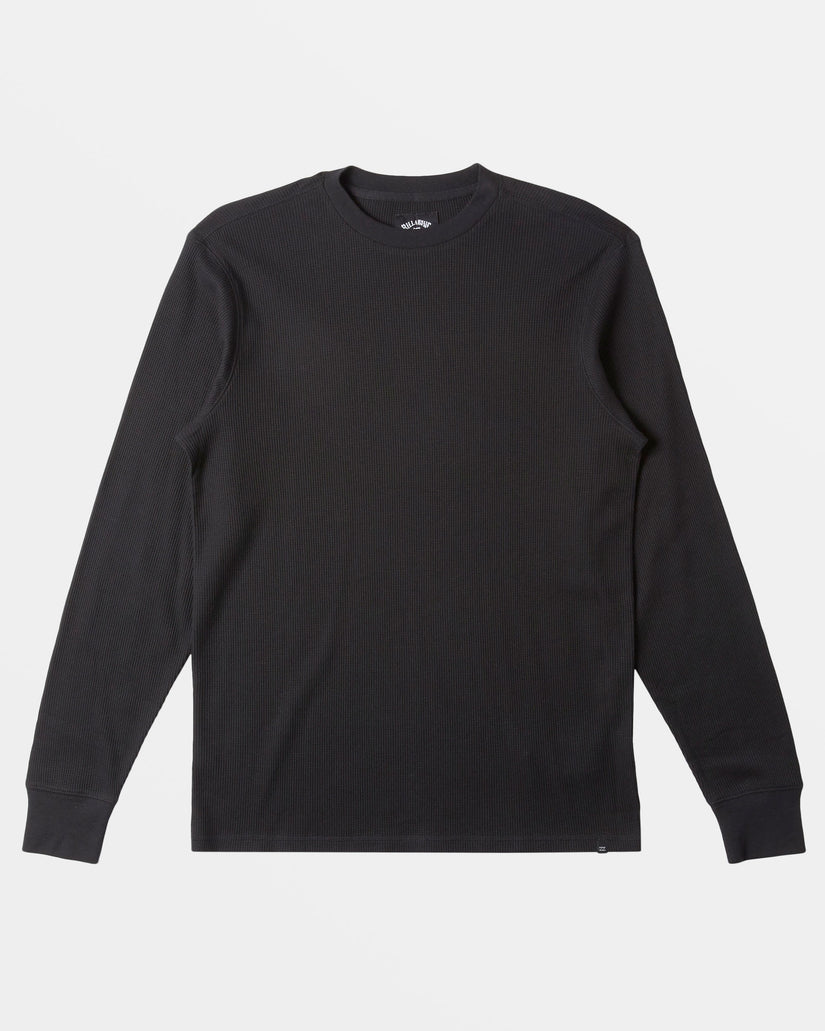 Essential Long Sleeve Thermal Top - Black