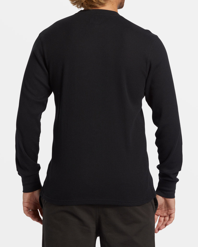 Essential Long Sleeve Thermal Top - Black