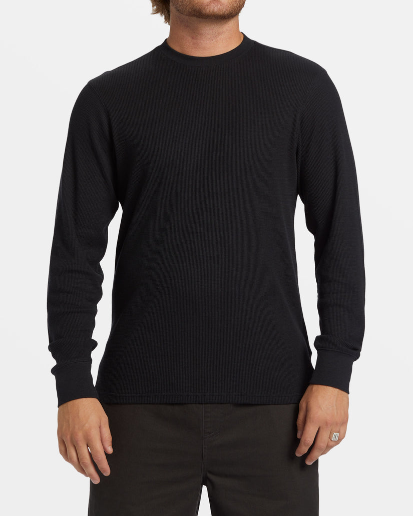 Essential Long Sleeve Thermal Top - Black