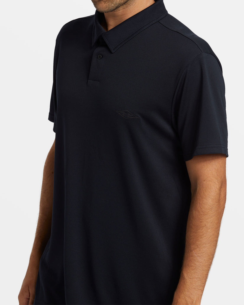 Offshore Short Sleeve Polo T-shirt - Black