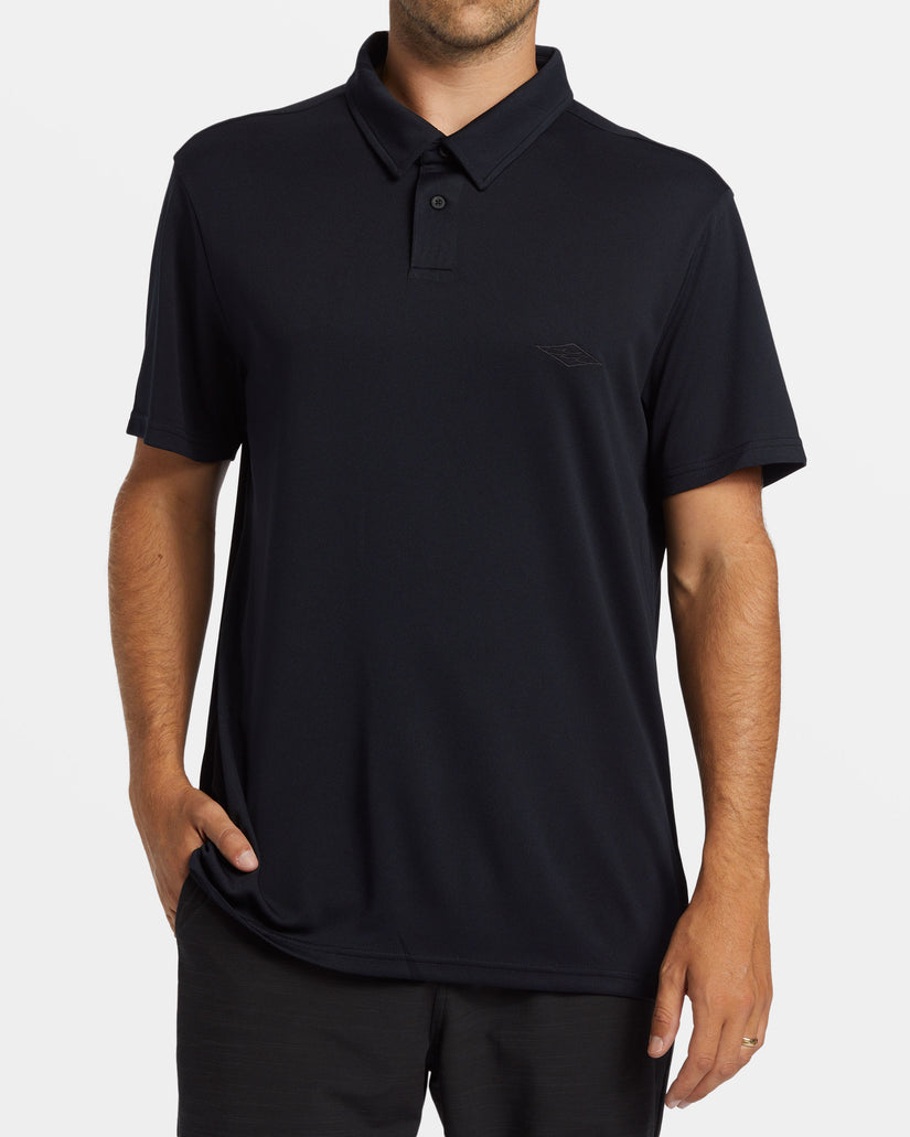 Offshore Short Sleeve Polo T-shirt - Black