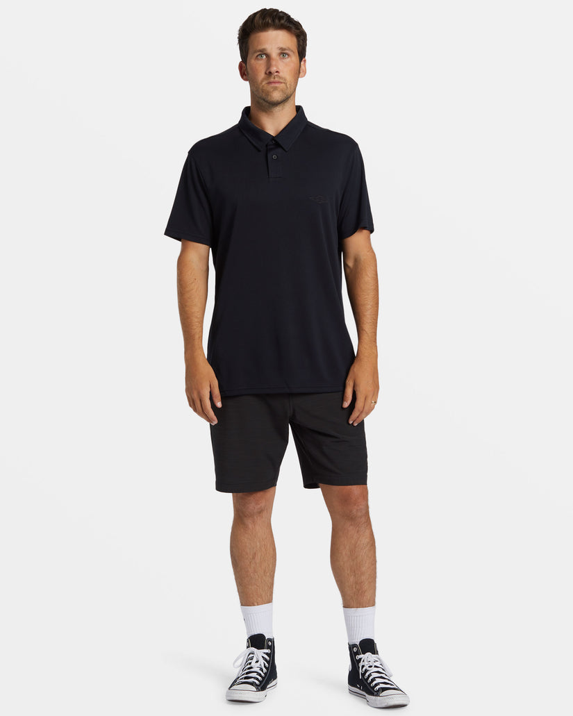 Offshore Short Sleeve Polo T-shirt - Black