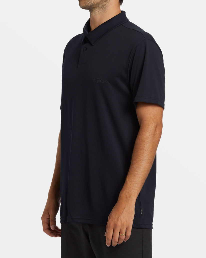 Offshore Short Sleeve Polo T-shirt - Black