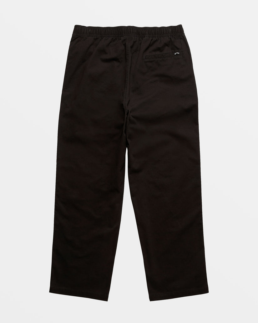 Larry Elastic Waist Pants - Raven