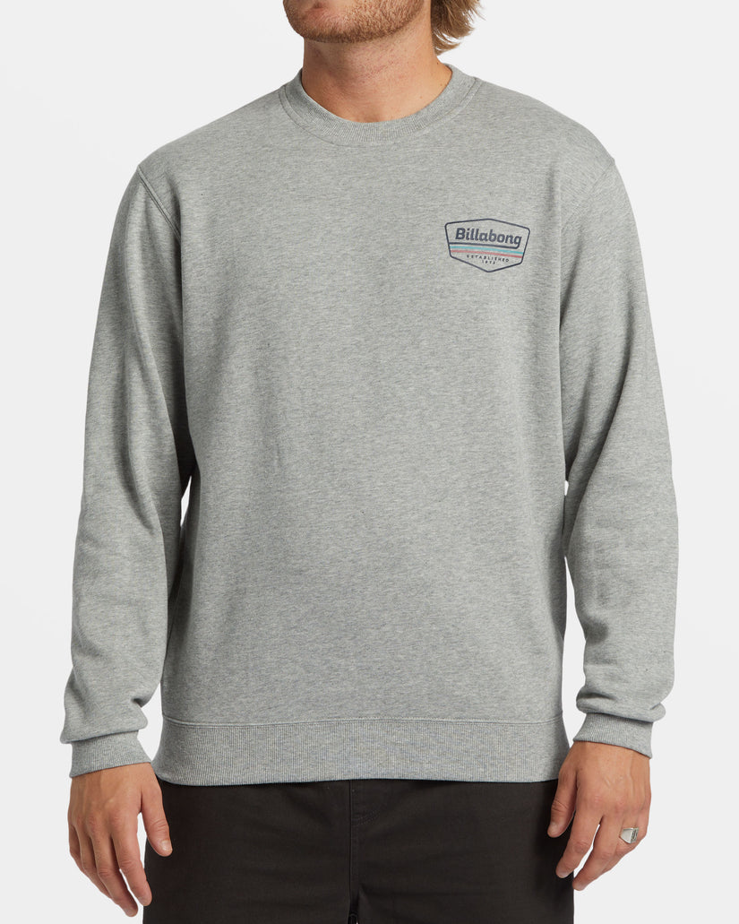 Shorebird Crew Sweatshirt - Grey Heather