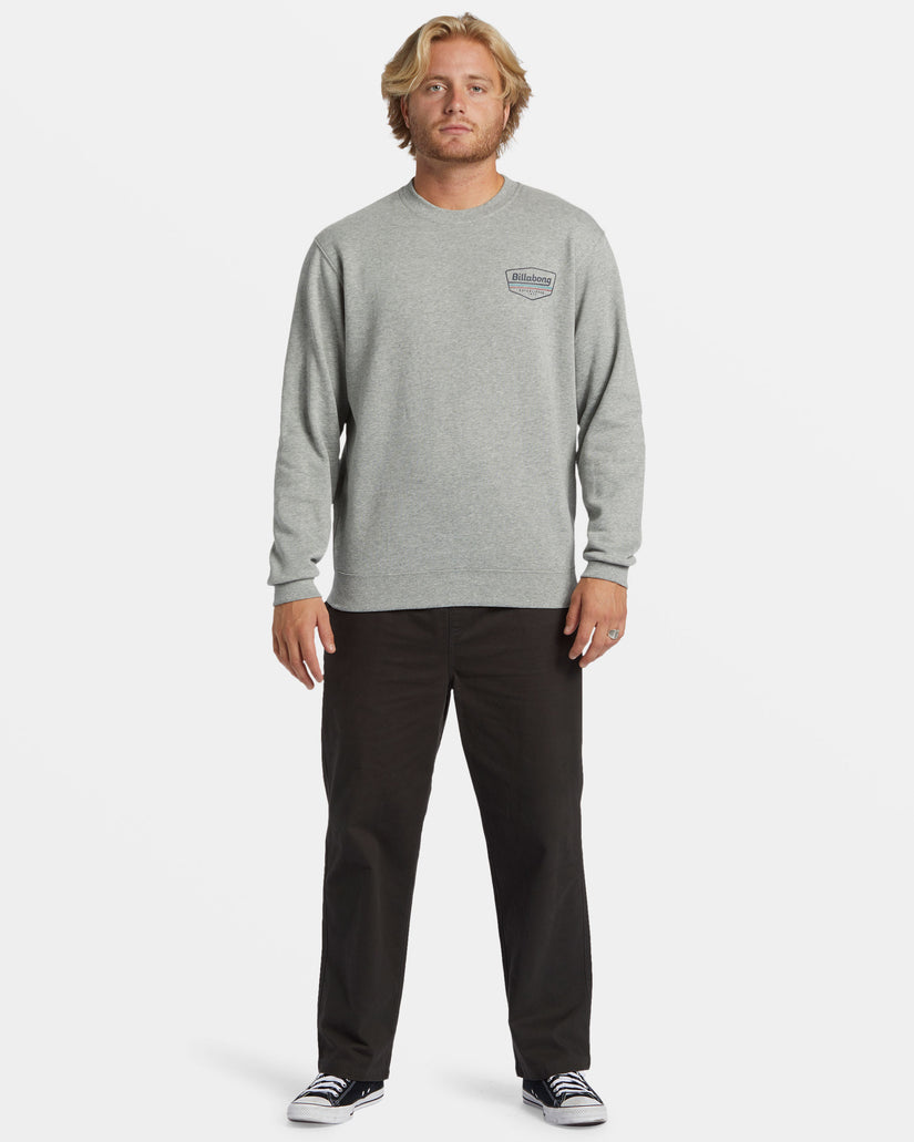 Shorebird Crew Sweatshirt - Grey Heather