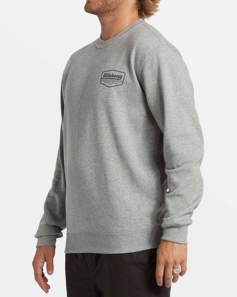 Shorebird Crew Sweatshirt - Grey Heather