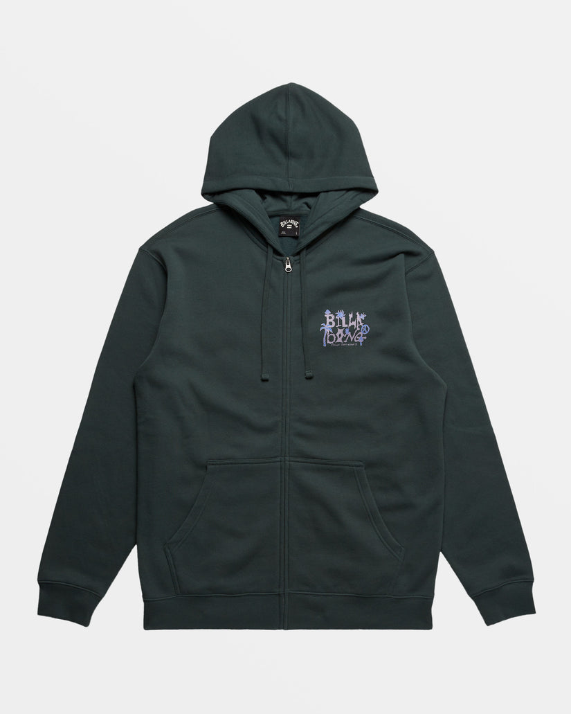 Short Sands Zip Hoodie - Forest Green