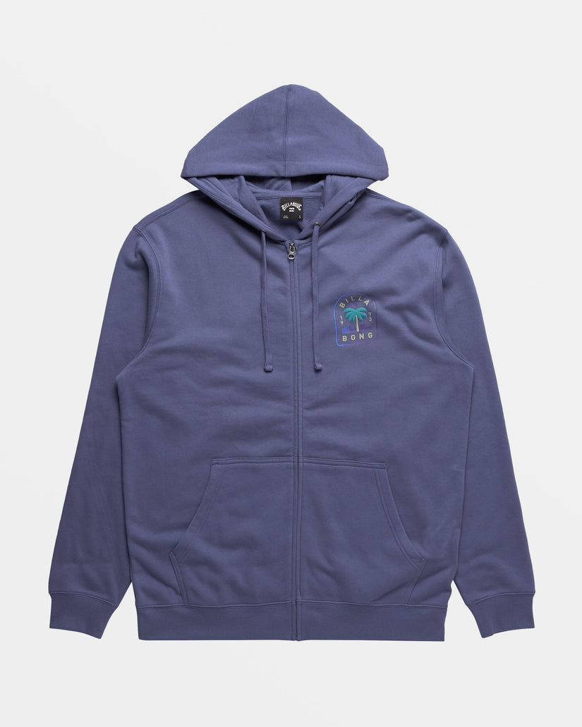 Short Sands Zip Hoodie - Washed Royal