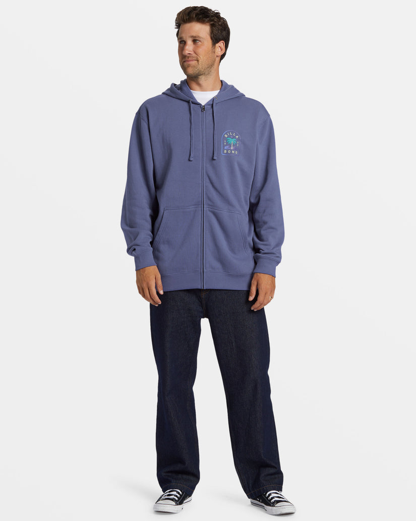 Short Sands Zip Hoodie - Washed Royal