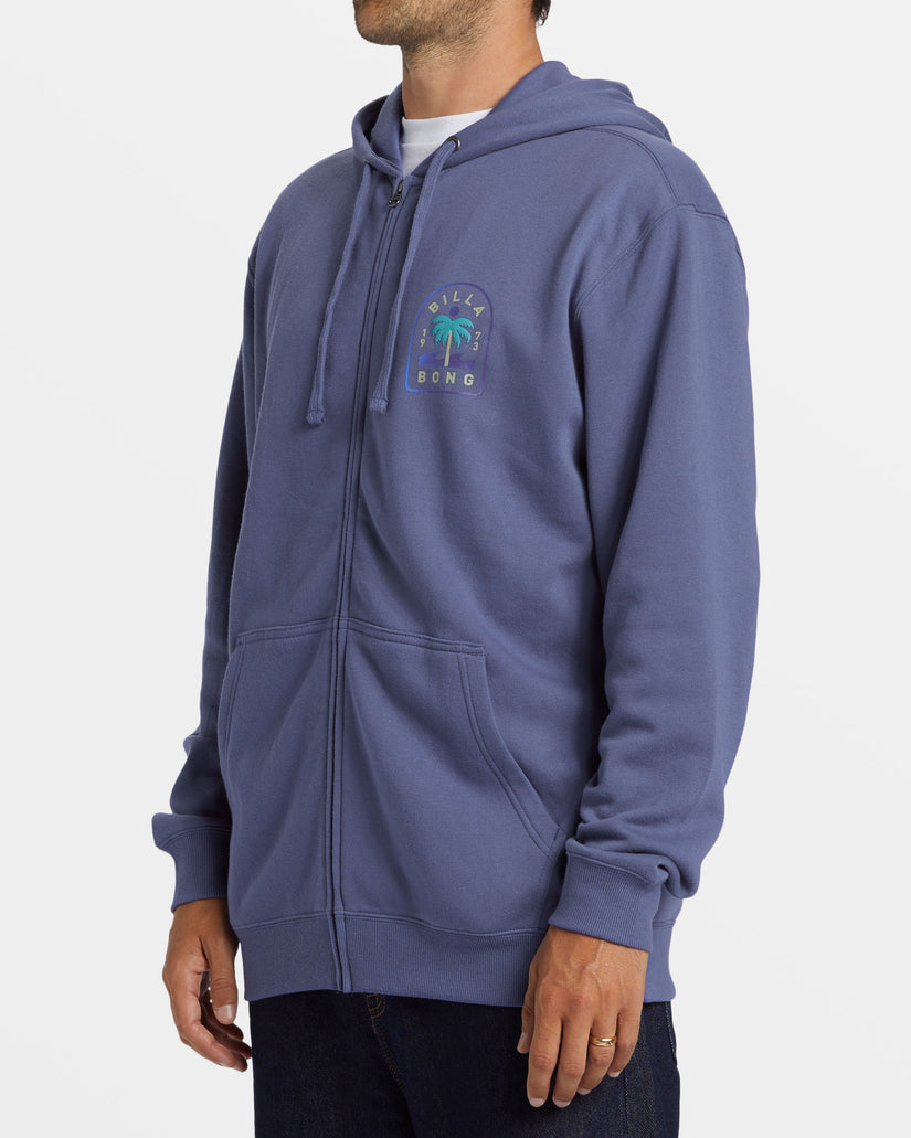 Short Sands Zip Hoodie - Washed Royal