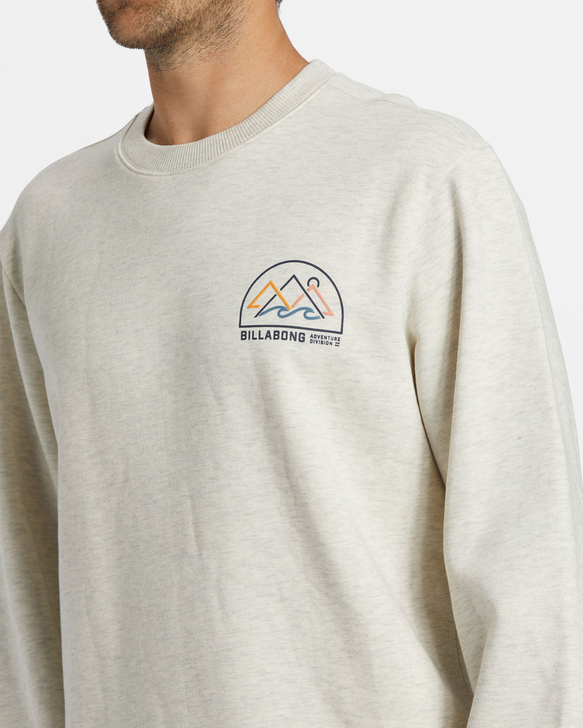 Compass Crewneck Sweatshirt - Oatmeal Heather