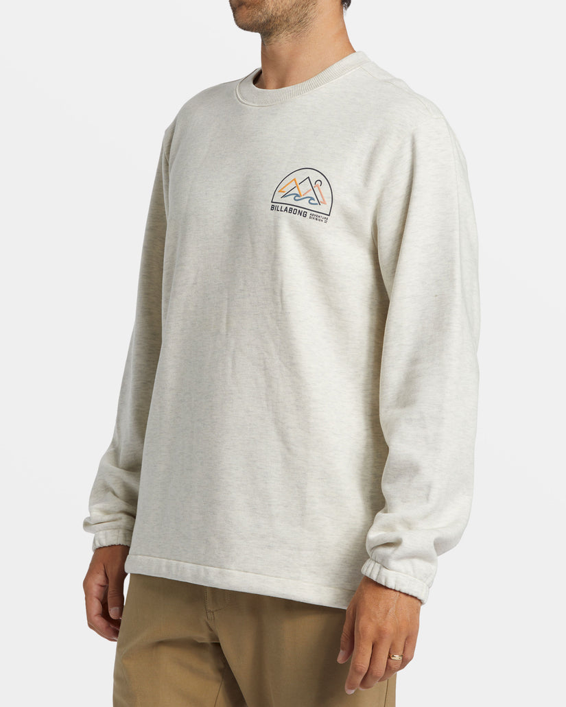 Compass Crewneck Sweatshirt - Oatmeal Heather