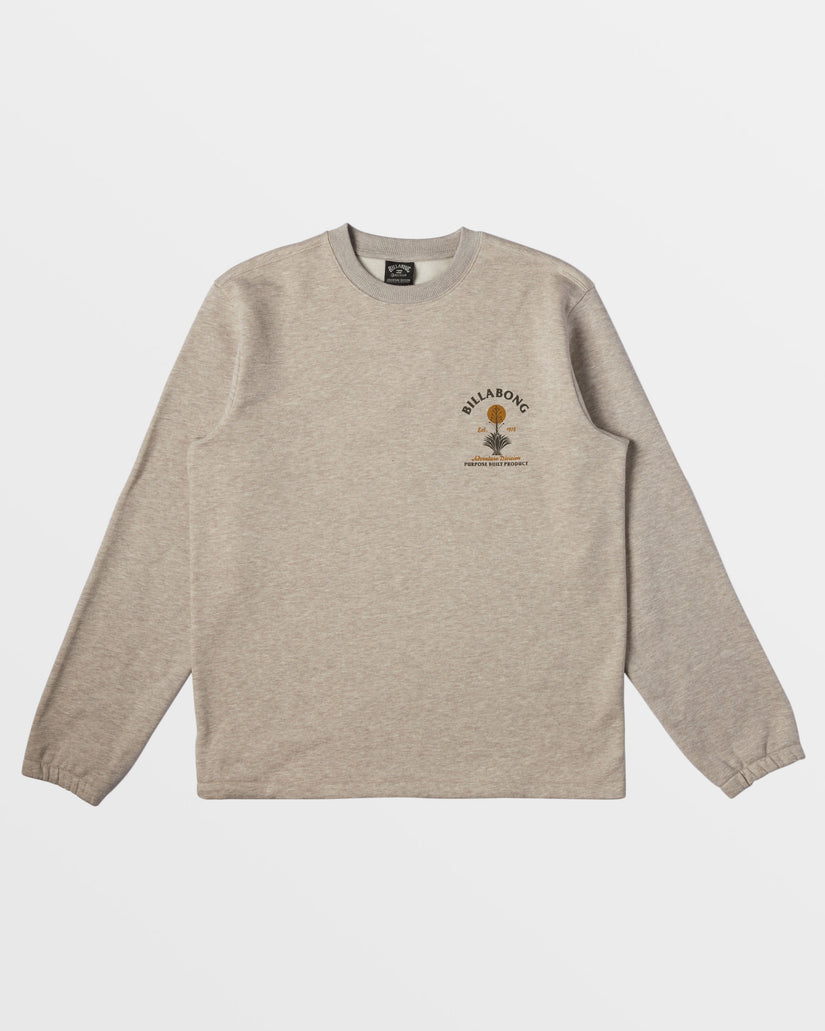 Compass Crew Sweatshirt - Stone Heather