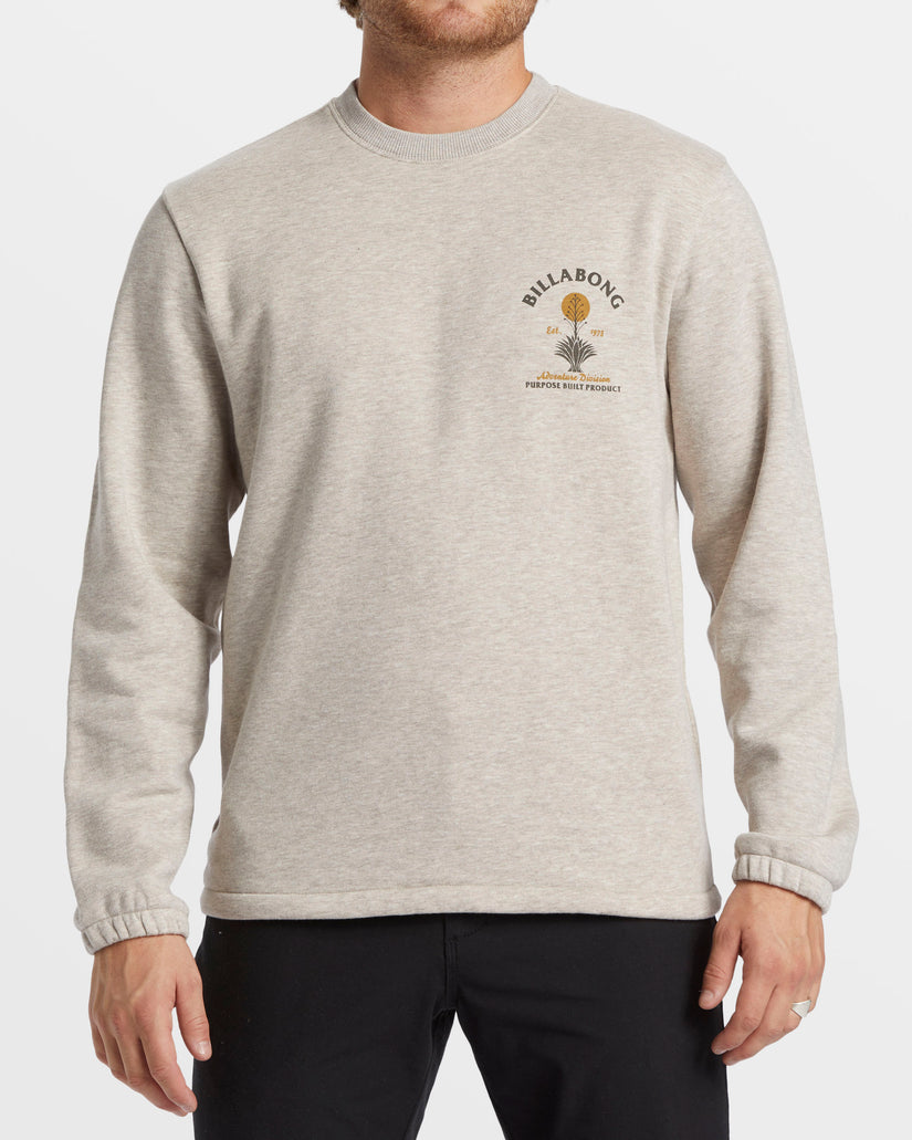 Compass Crew Sweatshirt - Stone Heather