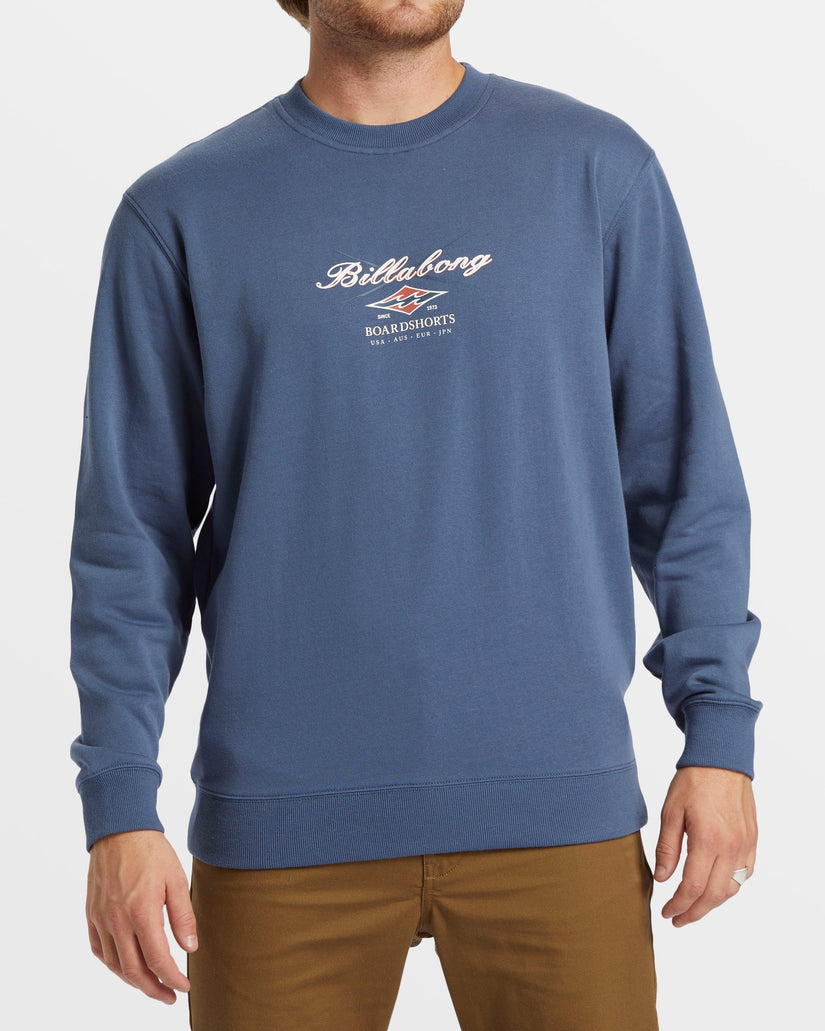 Short Sands Crew Sweatshirt - Slate Blue