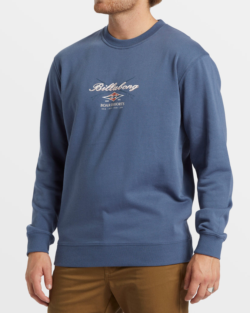 Short Sands Crew Sweatshirt - Slate Blue