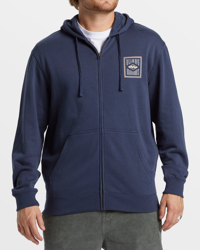 Short Sands Zip Hoodie - Dusty Navy