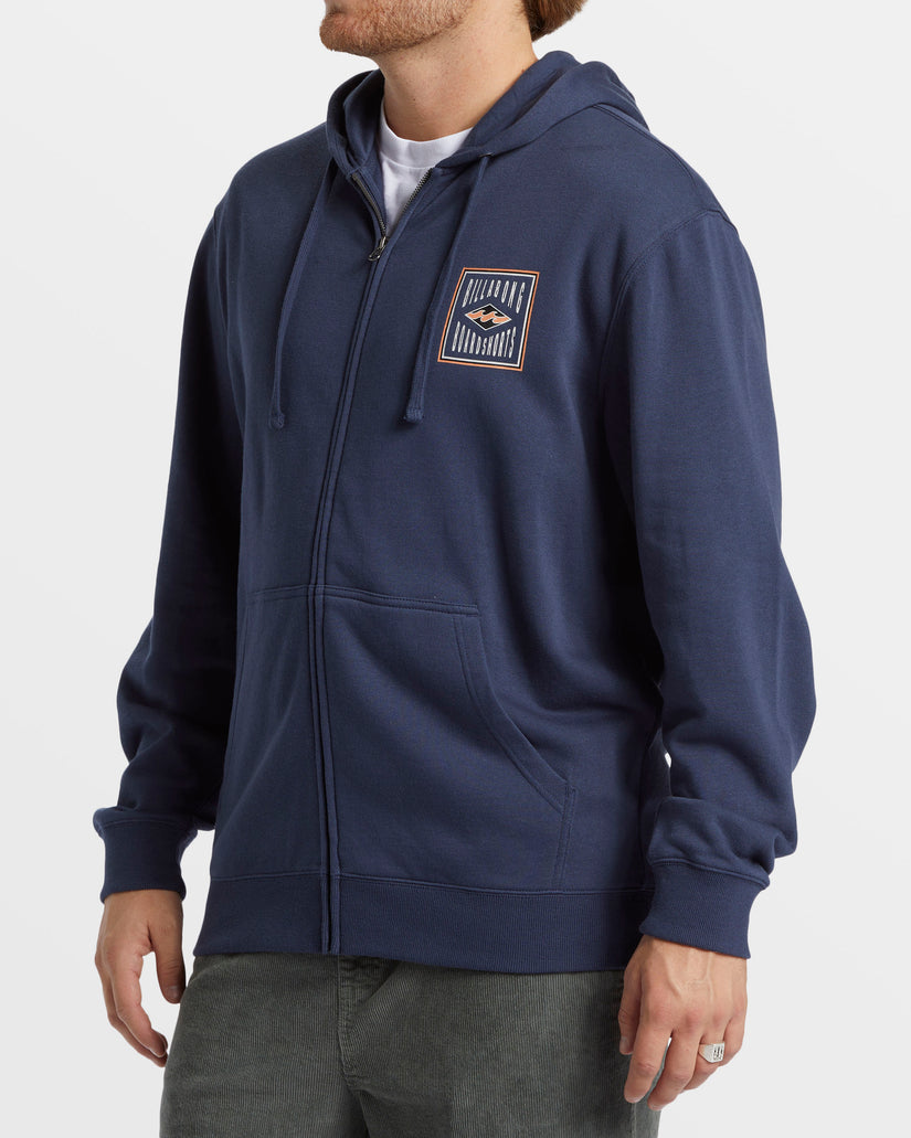 Short Sands Zip Hoodie - Dusty Navy