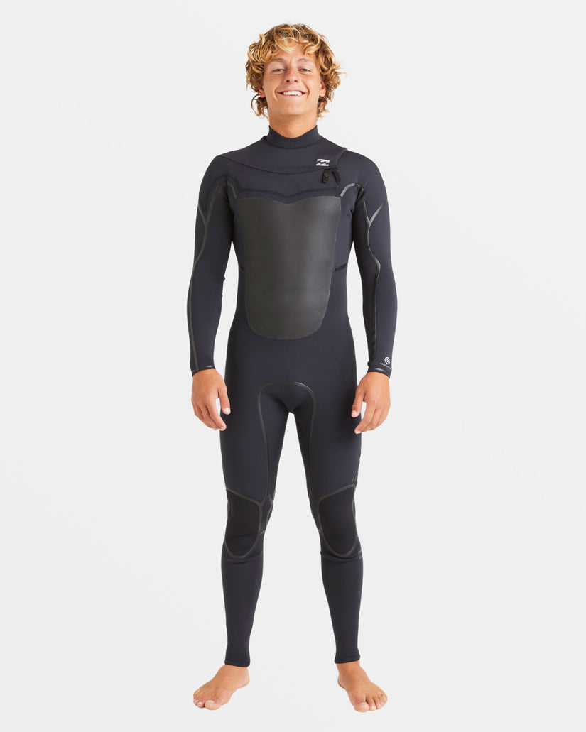 3/2mm Absolute Natural+ Upcycler Chest Zip Wetsuit - Black