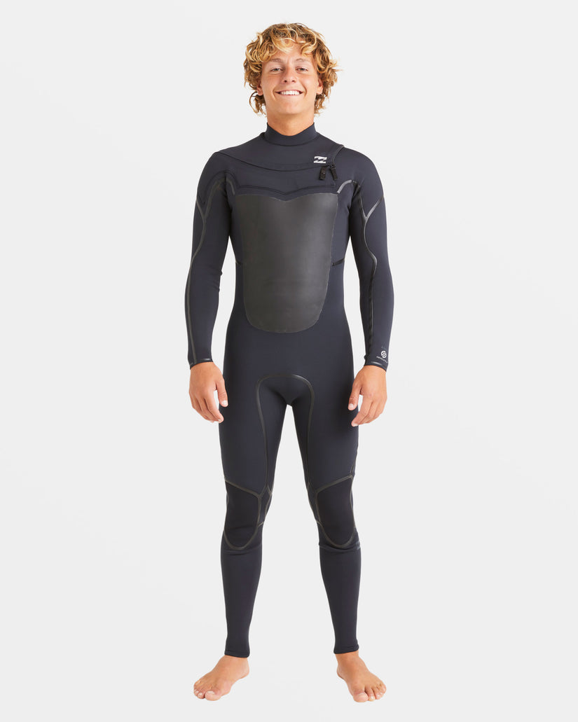 3/2mm Absolute Natural+ Upcycler Chest Zip Wetsuit - Black