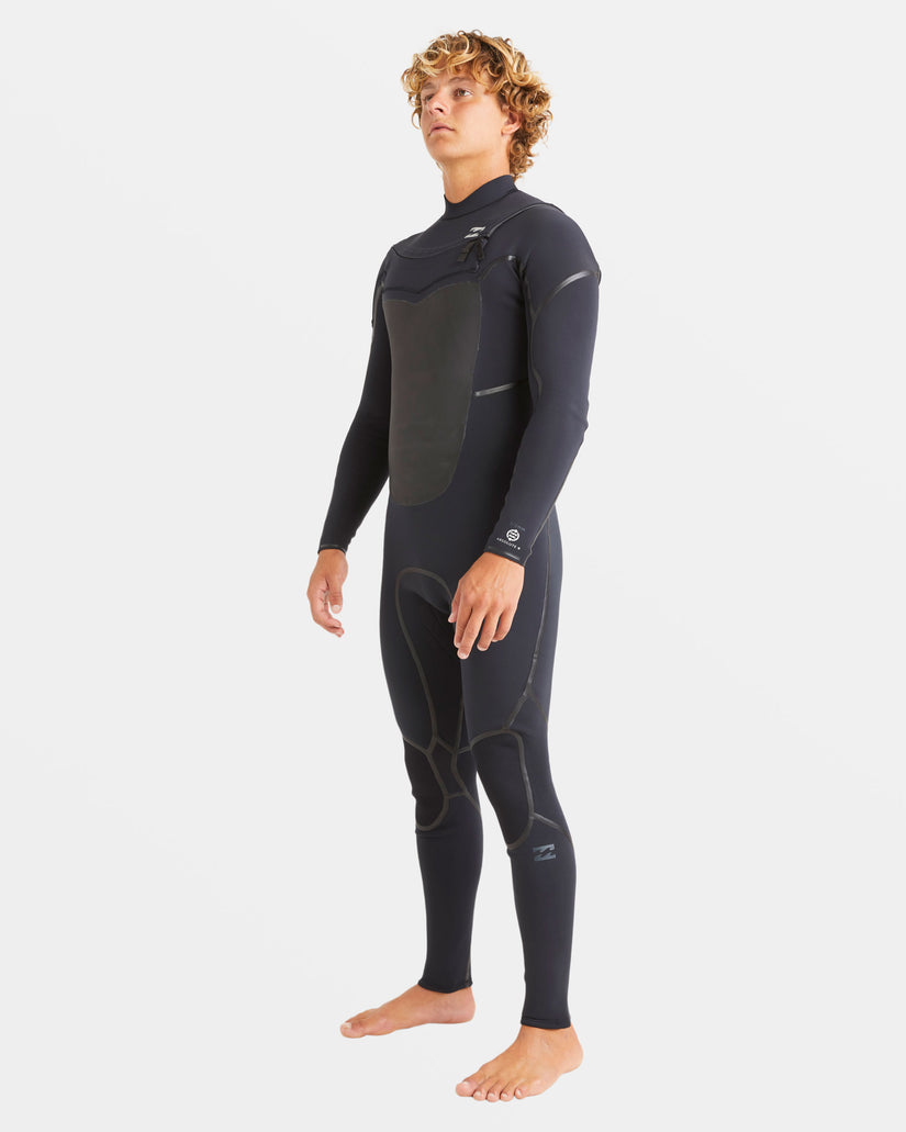 3/2mm Absolute Natural+ Upcycler Chest Zip Wetsuit - Black